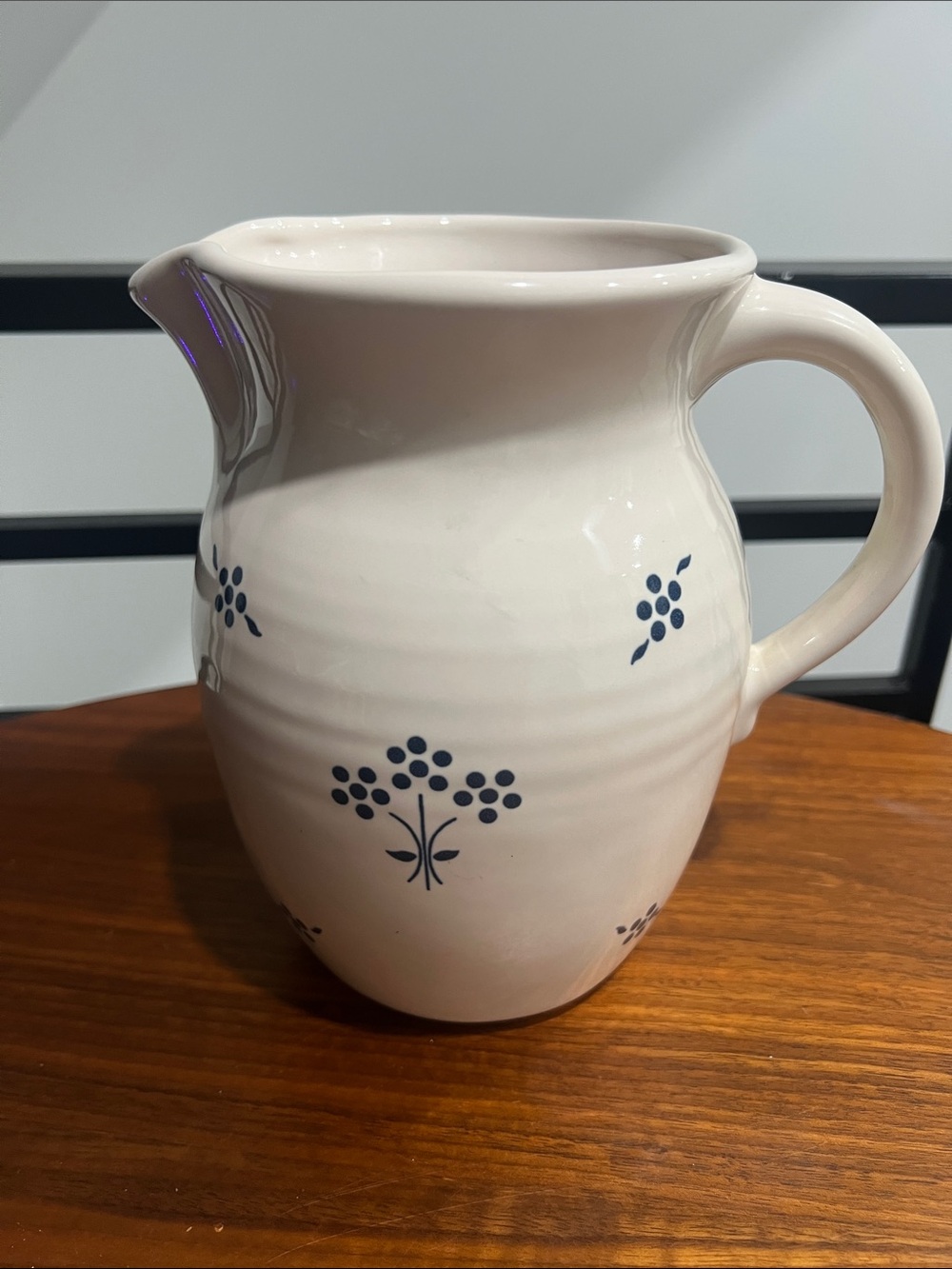 Vintage Pfaltzgraff Ceramic County Fair‎ Carafe Pitcher